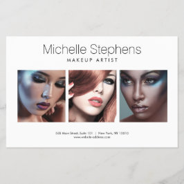 メイクモダンアップアーティスト、スタイリスト向けフォトトリオ チラシ