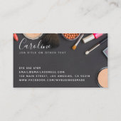 メイクモダンアップアーティスト/化粧品 名刺 (裏面)