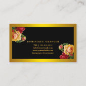 メイクモダンアップアーティスト&美容師サロン 名刺 (裏面)