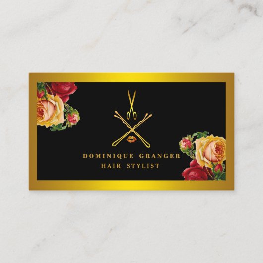 メイクモダンアップアーティスト&美容師サロン 名刺 (正面)