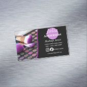 メイクモダンアップアーティストMUA写真小規模企業 マグネット名刺 (インサイチュ)