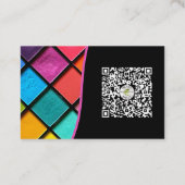 メイクモダンアップアーティストMUA写真小規模企業 名刺 (裏面)