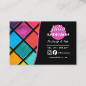 メイクモダンアップアーティストMUA写真小規模企業 名刺 (正面)