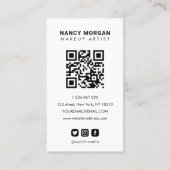 メイクモダンアップ書道台本フォトコラージュ 名刺 (裏面)