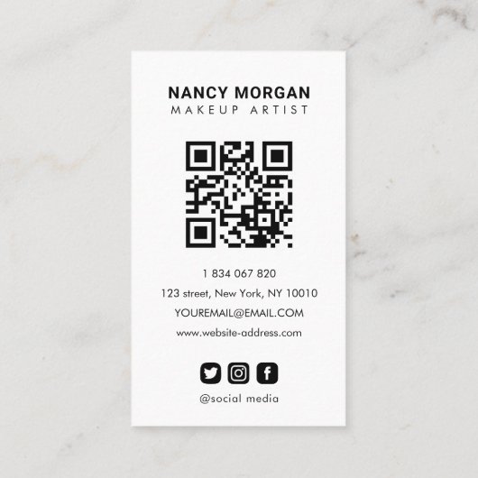 メイクモダンアップ書道台本フォトコラージュ 名刺 (裏面)