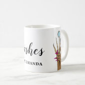 メイクモダンアップ目まぶしガーリー コーヒーマグカップ (正面右)