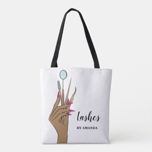 メイクモダンアップ目まぶしガーリー トートバッグ (裏面)