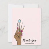 メイクモダンアップ目まぶしガーリー ノートカード (正面)