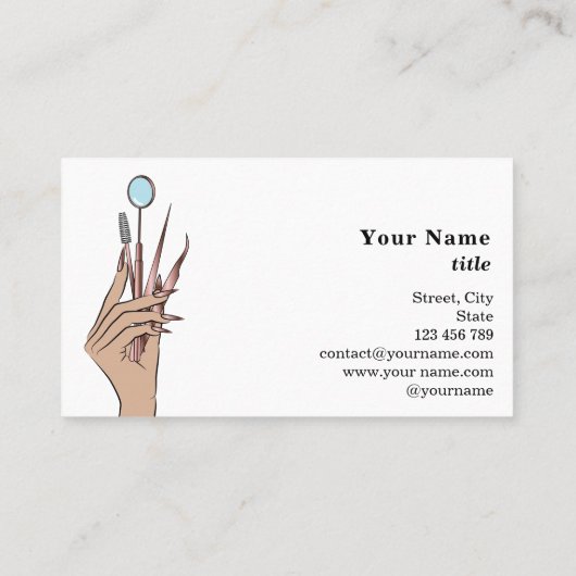 メイクモダンアップ目まぶしガーリー 名刺 (裏面)