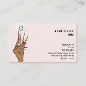 メイクモダンアップ眉の目のラガーリーッシュビジネスC 名刺 (裏面)