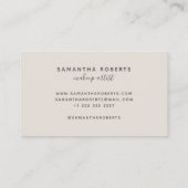 メイクモダンアーティストのライトタン 名刺 (裏面)