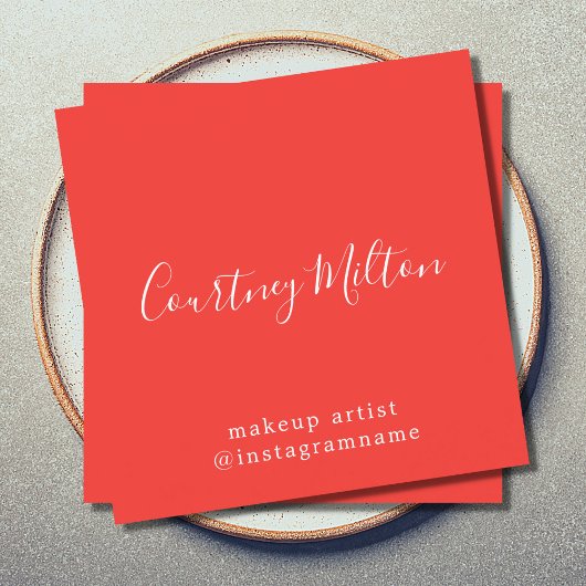 メイクモダンエレガントアップアーティスト スクエア名刺