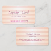 メイクモダンストライプのアップロイヤリティカード ロイヤリティカード (正面/裏面)