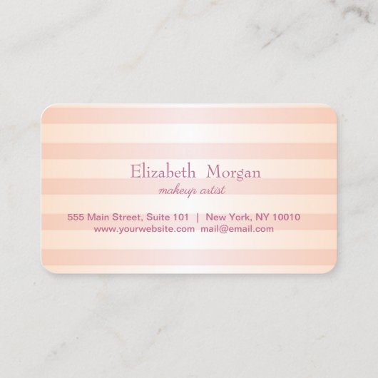 メイクモダンストライプのアップロイヤリティカード ロイヤリティカード (裏面)