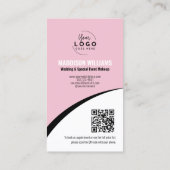 メイクモダンフォトロゴピンクのモノグラム 名刺 (裏面)