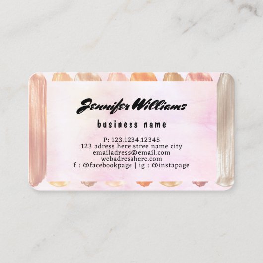 メイクモダン・アーティスト・ホログラフィよくはしゃぐー 名刺 (裏面)