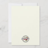 メイクラウニングヴァージンメアリー宗教ピンクローズ 招待状 (裏面)