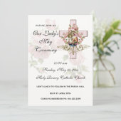 メイクラウニングヴァージンメアリー宗教ピンクローゼズインビ 招待状 (スタンド正面)