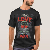 メイクラブNot WarスカルレトロTシャツ Tシャツ (正面)