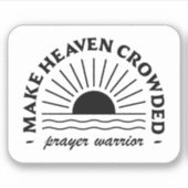 メイク天国混雑祈りの言葉戦士 シール (正面)