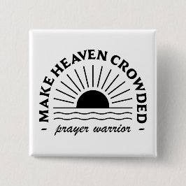 メイク天国混雑祈りの言葉戦士 缶バッジ