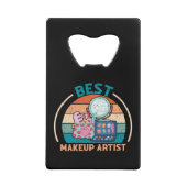 メイク最高のアアーティストレトロ – 映画クルーのギフト クレジットカード栓抜き (正面)