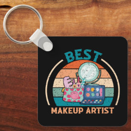 メイク最高のアップアーティスト – レトロスタイルキーチェーン キーホルダー
