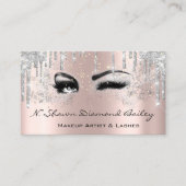 メイク王室のアップアーティストラッシュバラドリップシルバーグレー 名刺 (正面)