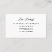 メイク素晴らしアップアーティスト – 永遠の印象を作る 名刺 (裏面)