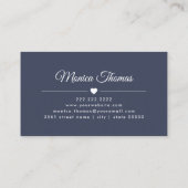 メイク素朴アップアーティスト美容師ブルーフローラ 名刺 (裏面)