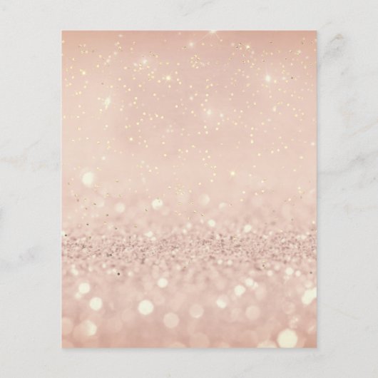 メイク美しいサロングリッターフライヤーピンク金ゴールド赤面 チラシ (裏面)