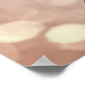 メイク美しいサロンネームバラ金ゴールド赤面眉毛 ポスター (角)