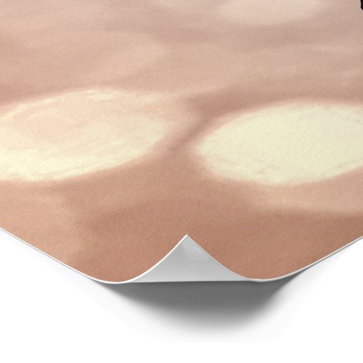 メイク美しいサロンネームバラ金ゴールド赤面眉毛 ポスター (角)