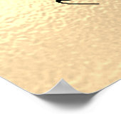 メイク美しいサロンネーム金ゴールドラグジュアリー眉毛 ポスター (角)