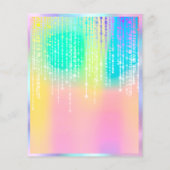 メイク美しいサロンバラグリッターホログラフユニコーン チラシ (裏面)