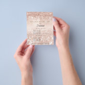 メイク美しいサロンバラグリッター価格ロゴ チラシ (手)