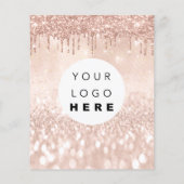 メイク美しいサロンバラグリッター価格ロゴ チラシ (裏面)