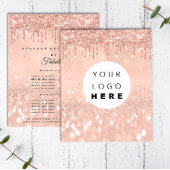 メイク美しいサロンバラグリッター価格ロゴ チラシ