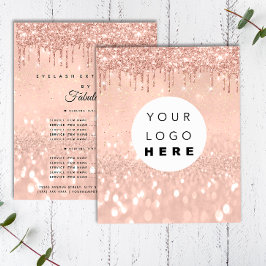 メイク美しいサロンバラグリッター価格ロゴ チラシ