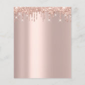 メイク美しいサロンピンクグリッターチラシまつ毛 チラシ (裏面)