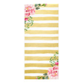 メイク美しいサロンフローラストライプ金ゴールド価格表 ラックカード (裏面)