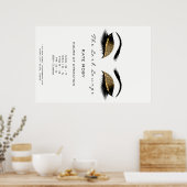 メイク美しいサロンブラウンズチョコレートの開店時間 ポスター (キッチン)