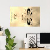 メイク美しいサロンブラウンズ美しい開館時間 ポスター (ホームオフィス)