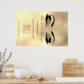 メイク美しいサロンブラウンズ美しい開館時間 ポスター (キッチン)