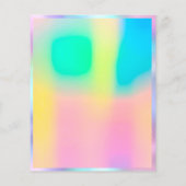 メイク美しいサロンロゴピンク自筆証書跡 チラシ (裏面)