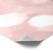 メイク美しいサロン名バラ金ゴールドピンクアイロー ポスター (角)