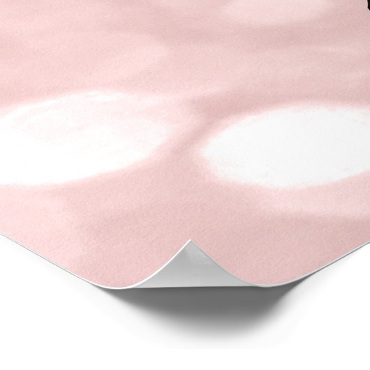 メイク美しいサロン名バラ金ゴールドピンクアイロー ポスター (角)