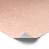 メイク美しいサロン名金ゴールドピンクスキニー眉毛 ポスター (角)