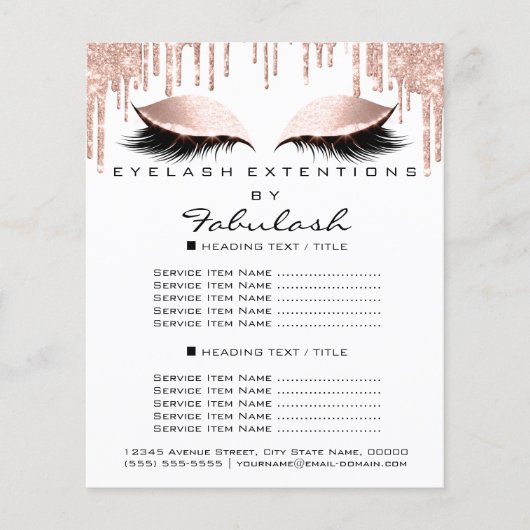 メイク美しいホワイトピンクグリッターチラシ火花ブルー チラシ (正面)