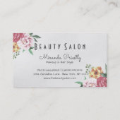 メイク美しいロイヤリティカードフローラグリーングリッター ロイヤリティカード (裏面)